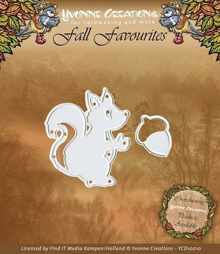 YCD10010 ~ Fall Favourites Squirrel ~ Yvonne Creations