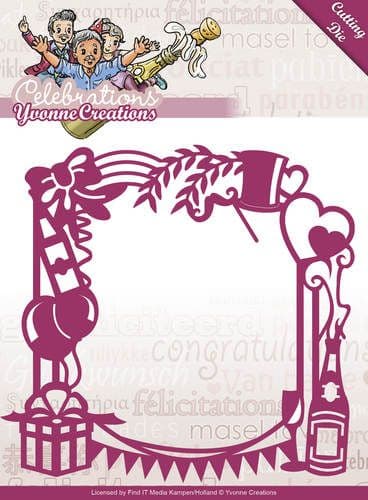 YCD10051 L ~ Celebrations ~ Party Frame ~ Yvonne Creations