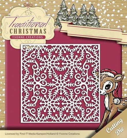YCD10059 L ~ Traditional Christmas ~ Snowflake Frame ~ Yvonne Creations
