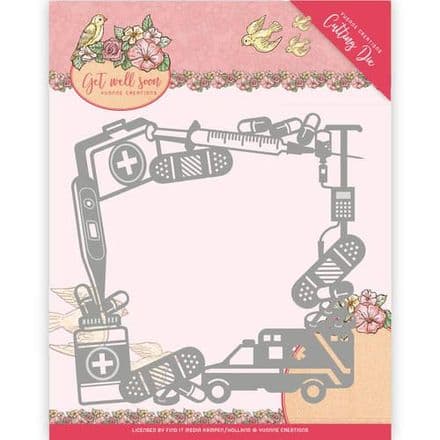 YCD10100 L ~ Get Well Soon ~ Get Well Frame ~ Yvonne Creations