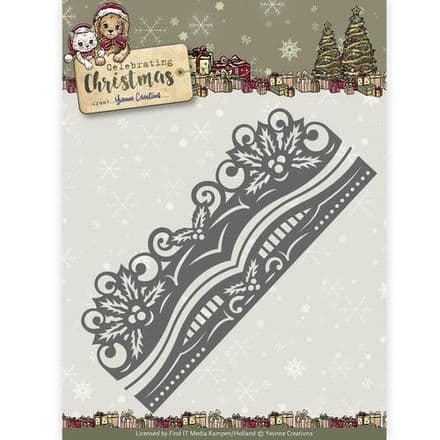 YCD10112 ~ Celebration Christmas ~ Holly Border ~ Yvonne Creations