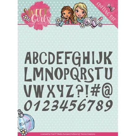 YCD10121 L ~ Sweet Girls ~ Lovely Alphabet ~ Yvonne Creations