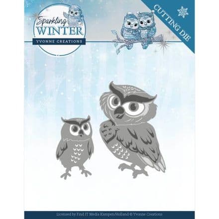 YCD10192 ~ Winter Owls Die ~ Sparkling Winter ~ Yvonne Creations