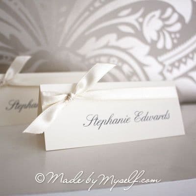 'Tied Ribbon' Place Card