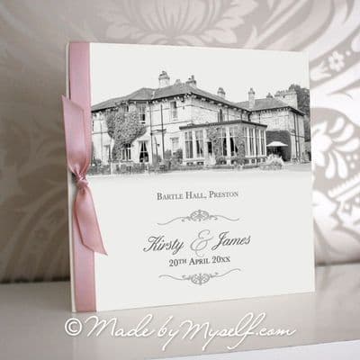Bartle Hall Pocketfold Wedding Invitation - Includes RSVP & Guest Information