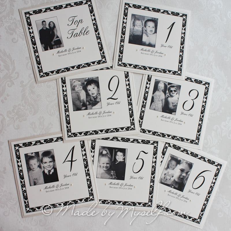 Bespoke Ages Table Number