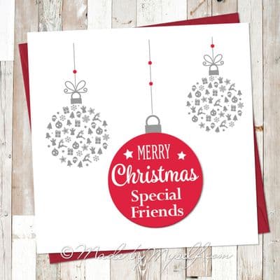 Big Bauble Personalised Christmas Card
