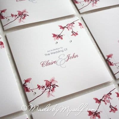 Blossom Pocketfold Wedding Invitation