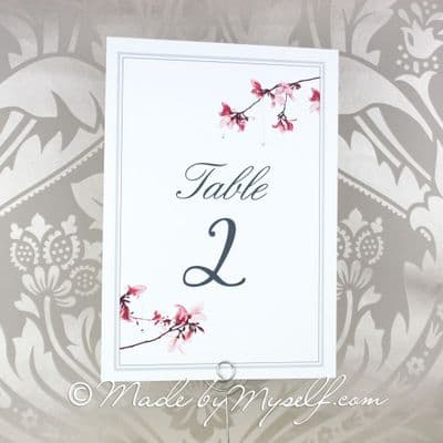 Blossom Table Number