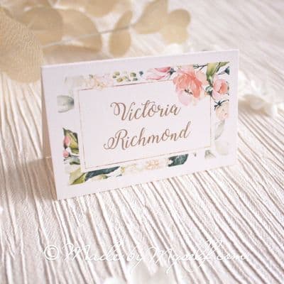 Boho Floral Place Card