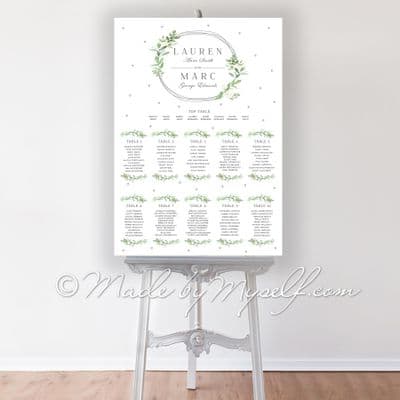 Botanical Table Plan