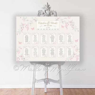 Butterfly Garden Table Plan