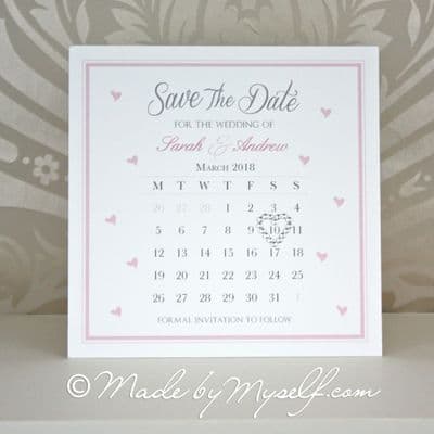 Calendar Heart Save The Date