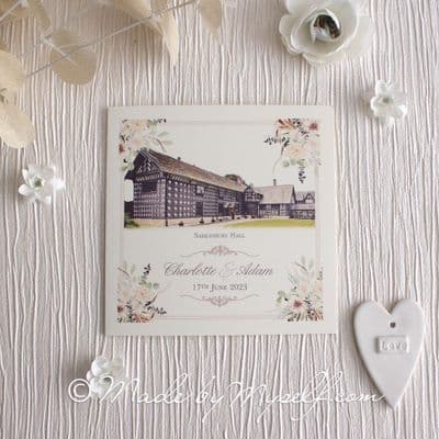 Colour Venue Card Style Invitation