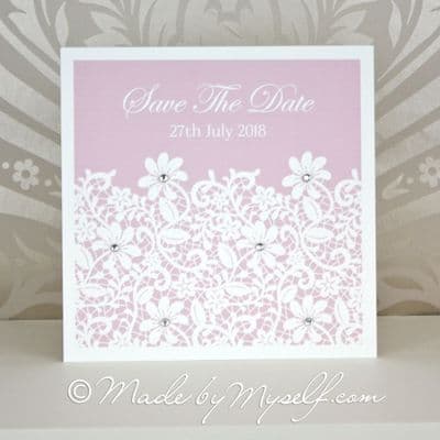 Daisy Lace Save The Date