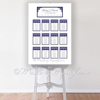 Damask Table Plan