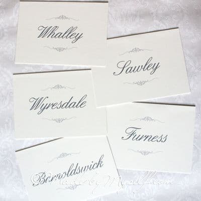 Elegant Scroll Table Name