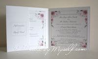 Fiore Peckforton Castle Pocketfold Wedding Invitation
