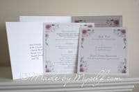 Fiore Peckforton Castle Pocketfold Wedding Invitation