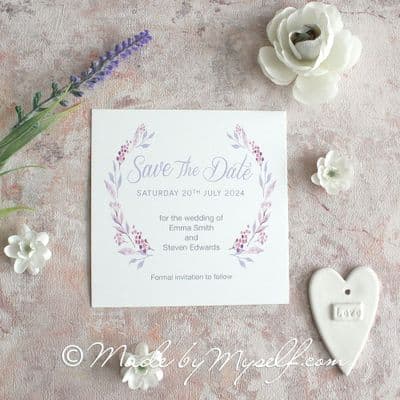 Floral Circle Save The Date