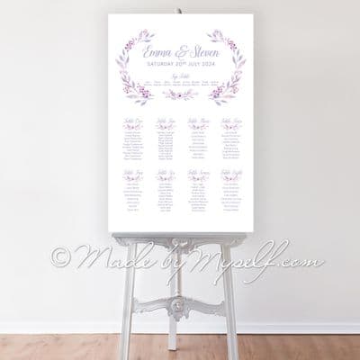 Floral Circle Table Plan