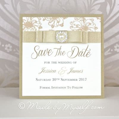 Floral Glitz Save The Date