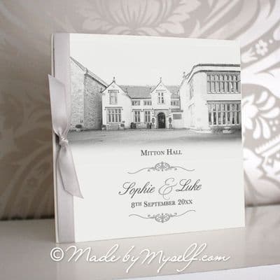 Mitton Hall Pocketfold Wedding Invitation - Includes RSVP & Guest Information