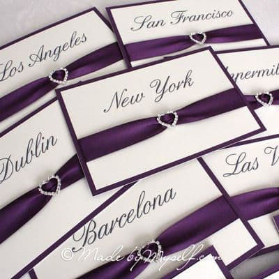 Ribbon Heart Table Name