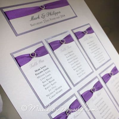 Ribbon Heart Table Plan