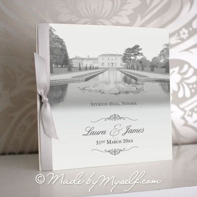 Stubton Hall Pocketfold Wedding Invitation - Includes RSVP & Guest Information