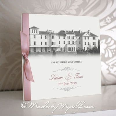 The Belsfield Pocketfold Wedding Invitation - Includes RSVP & Guest Information