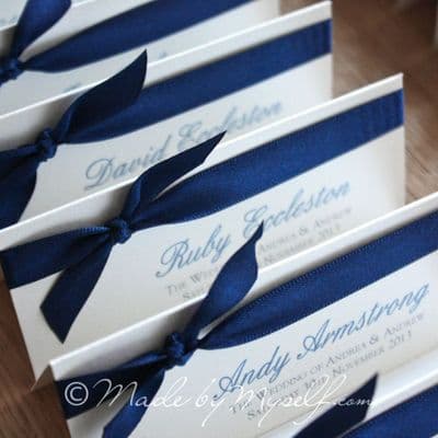 Tied Ribbon Place Card