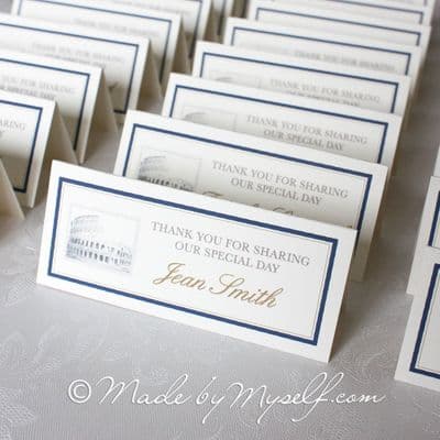 Travel Landmarks Place Card