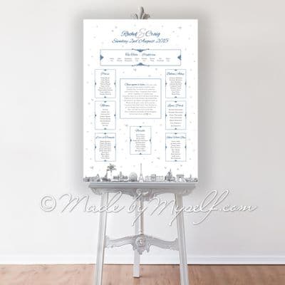 Travel Landmarks Table Plan