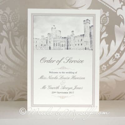 Venue Order of Service - 4 Pages