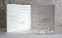 Weston Hall Pocketfold Wedding Invitation - Includes RSVP & Guest Information
