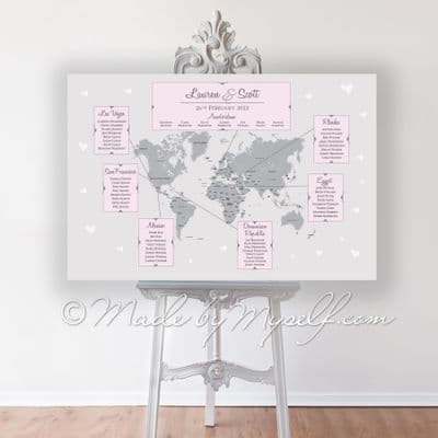 World Map Table Plan