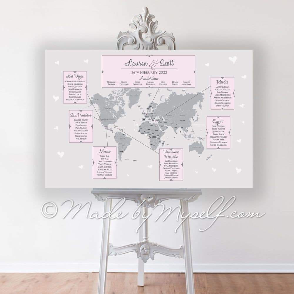 Table Map Sheet World Map Table Plan