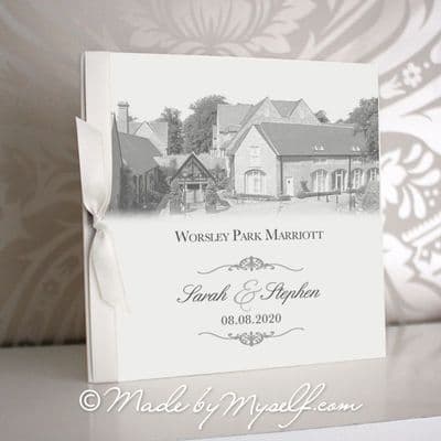 Worsley Park Marriott Pocketfold Wedding Invitation - Includes RSVP & Guest Information