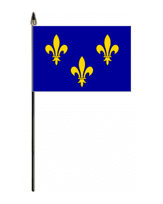 Île-de-France Hand Flag - Small.