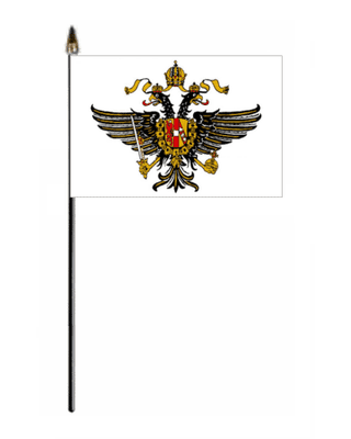1st Queen's Dragoons Hand Flag - Small.