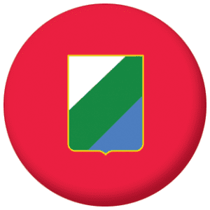 Abruzzo Flag 58mm Button Badge