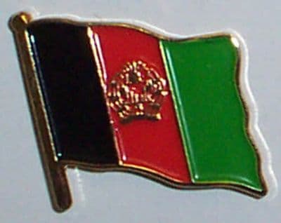 Afghanistan Country Flag Enamel Pin Badge
