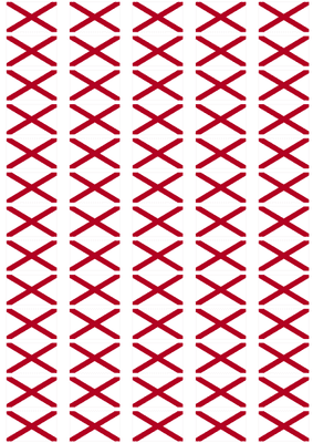 Alabama Flag Stickers - 65 per sheet