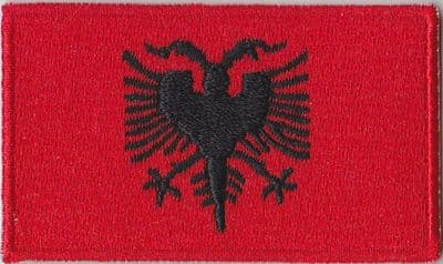 Albania Embroidered Flag Patch, style 04