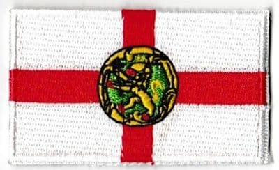 Alderney Embroidered Flag Patch, style 04