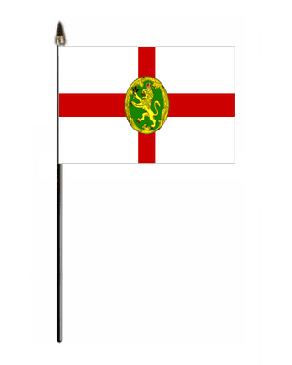 Alderney Hand Flag - Small.