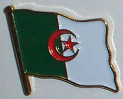 Algeria Country Flag Enamel Pin Badge