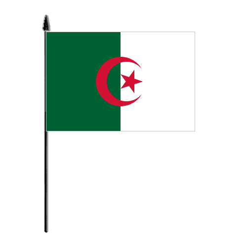 Algeria Country Hand Flag.