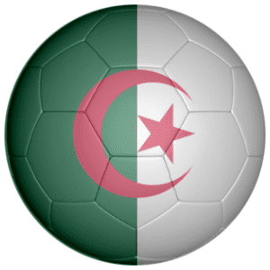 Algeria Football Flag 25mm Keyring